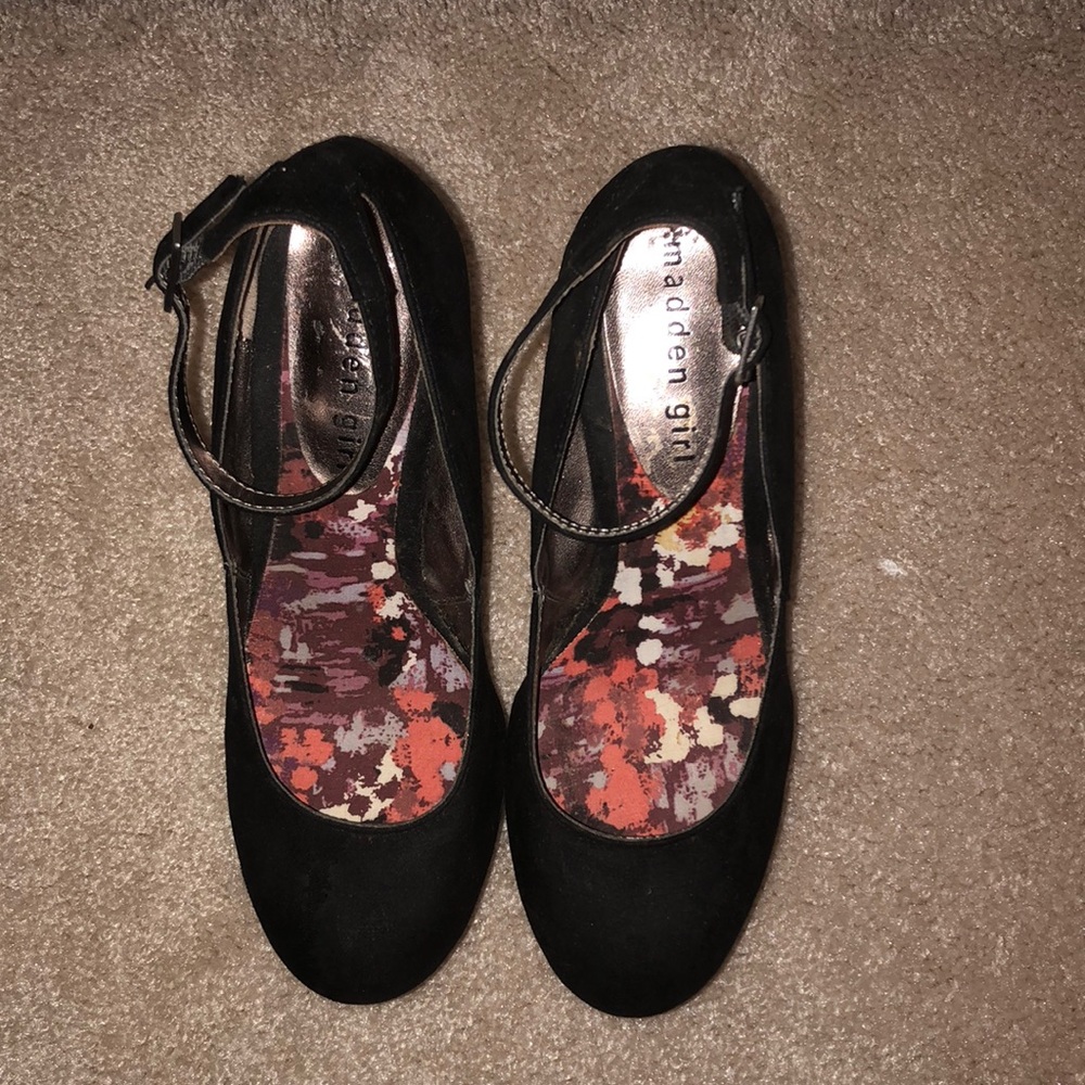 Black Madden Girl Wedges - Picture 5 of 5